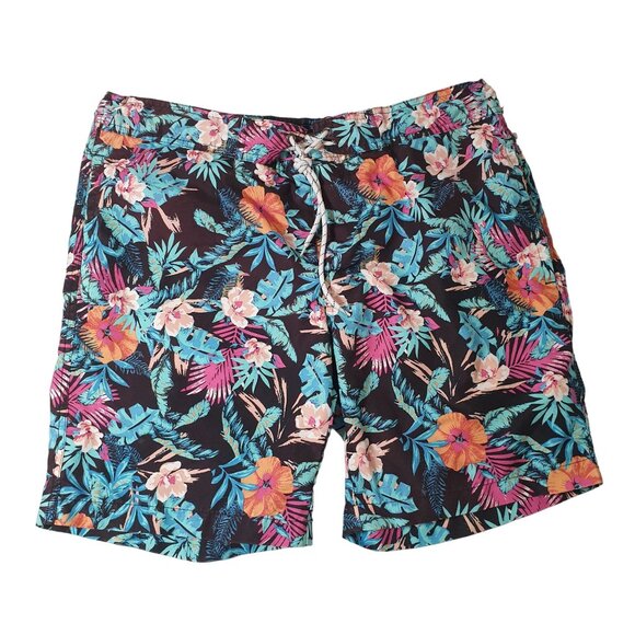 St Johns Bay Men Large Swim Trunks Board Shorts Beach Core Floral Pool Hawaiian - Picture 8 of 8